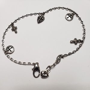 BRIGHTON Cross charm bracelet 9"